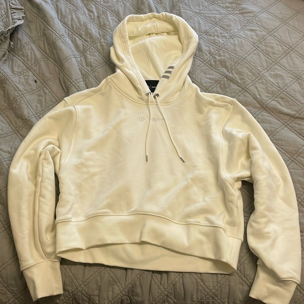 Ivy park x adidas ivytopia cream crop sweatshirt